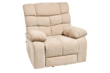 Elektrisk reclinerfåtölj Ares Beige - Beige - Möbler - Vardagsrum - Fåtöljer - Biofåtöljer & reclinerfåtöljer