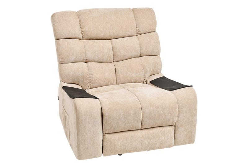 Elektrisk reclinerfåtölj Ares Beige - Beige - Möbler - Vardagsrum - Fåtöljer - Biofåtöljer & reclinerfåtöljer