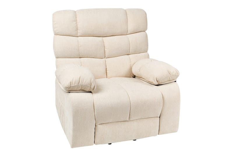 Elektrisk reclinerfåtölj Ares Ljusbeige - Ljusbeige - Möbler - Vardagsrum - Fåtöljer - Liggfåtöljer