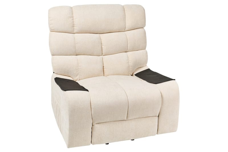 Elektrisk reclinerfåtölj Ares Ljusbeige - Ljusbeige - Möbler - Vardagsrum - Fåtöljer - Liggfåtöljer