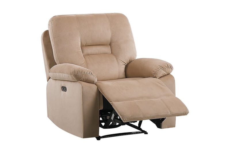 Elektrisk reclinerfåtölj Bergen Beige - Beige - Möbler - Vardagsrum - Fåtöljer - Liggfåtöljer