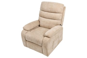 Elektrisk reclinerfåtölj Rise Beige - Beige - Möbler - Vardagsrum - Fåtöljer - Biofåtöljer & reclinerfåtöljer