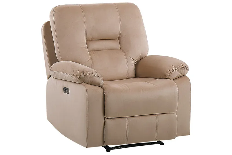 Elektrisk reclinerfåtölj Rovik Beige - Beige - Möbler - Vardagsrum - Fåtöljer - Biofåtöljer & reclinerfåtöljer