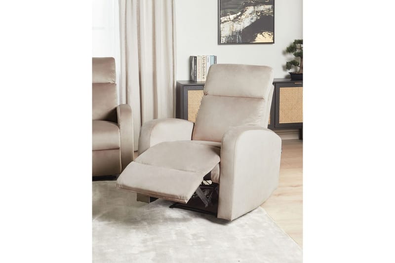 Elektrisk reclinerfåtölj Verdal Elektrisk Beige - Beige - Möbler - Vardagsrum - Fåtöljer - Liggfåtöljer