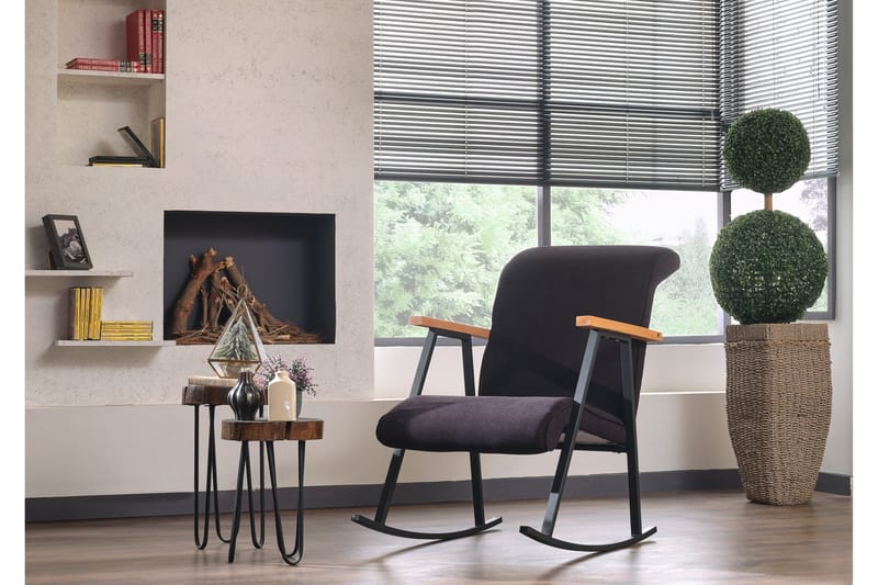 Elinore Gungstol - Svart - Möbler - Vardagsrum - Stolar & sittmöbler - Snurrstolar & gungstolar