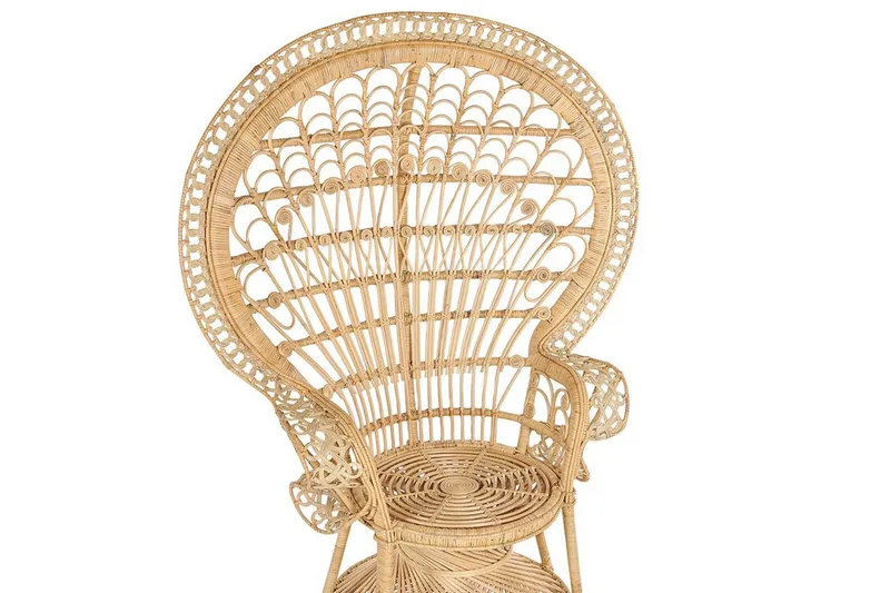 Emmanuelle Stol Påfågel - Rotting/Beige - Möbler - Vardagsrum - Fåtöljer