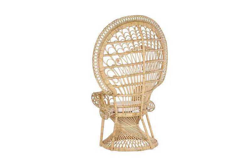 Emmanuelle Stol Påfågel - Rotting/Beige - Möbler - Vardagsrum - Fåtöljer