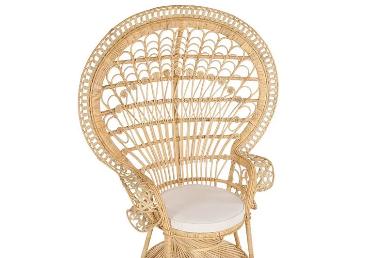 Emmanuelle Stol Påfågel - Rotting/Beige - Möbler - Vardagsrum - Fåtöljer