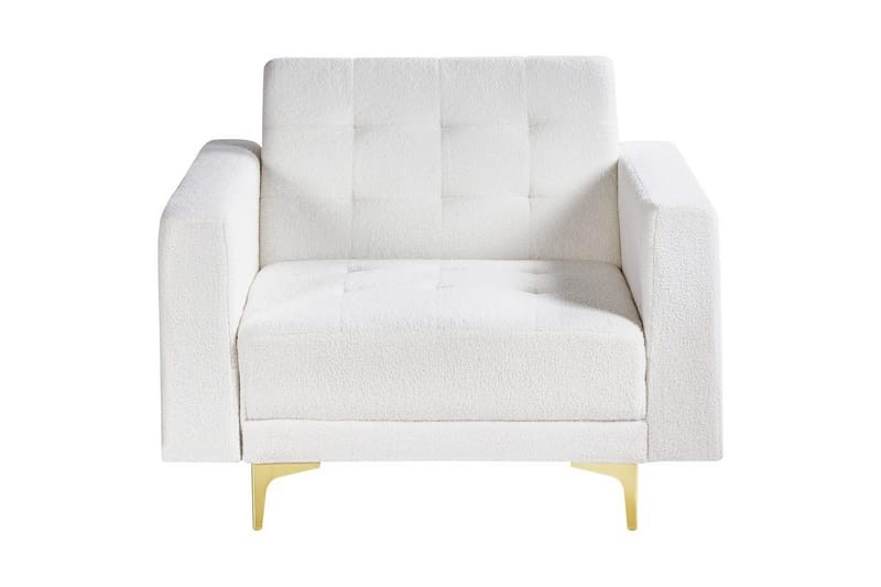 Fåtölj Aberdeen - Vitt, guld - Möbler - Vardagsrum - Fåtöljer