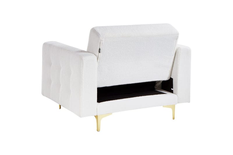 Fåtölj Aberdeen - Vitt, guld - Möbler - Vardagsrum - Fåtöljer