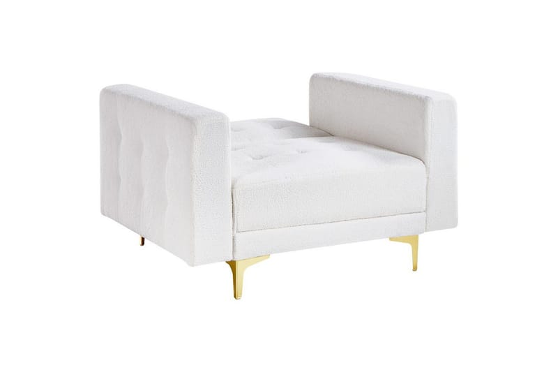Fåtölj Aberdeen - Vitt, guld - Möbler - Vardagsrum - Fåtöljer