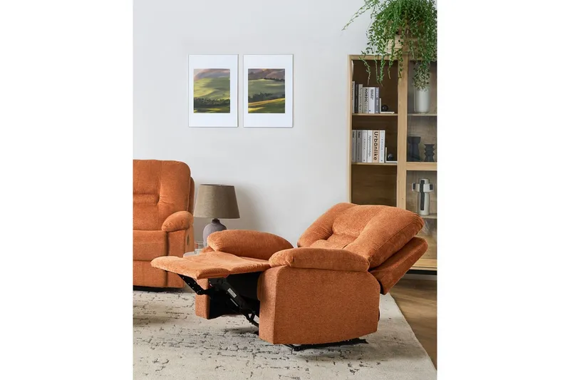 Fåtölj Alnor Orange - Orange - Möbler - Vardagsrum - Fåtöljer - Biofåtöljer & reclinerfåtöljer