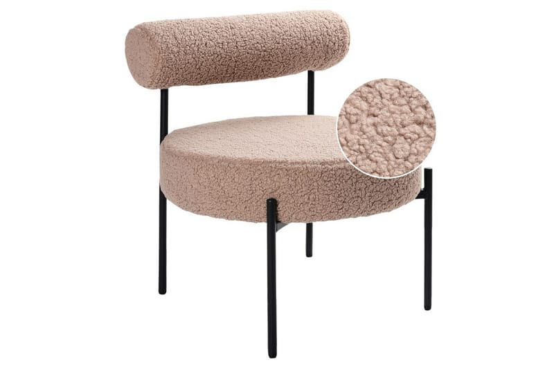 Fåtölj Alpha Beige/svart - Beige/svart - Möbler - Vardagsrum - Fåtöljer - Fåtölj utan armstöd