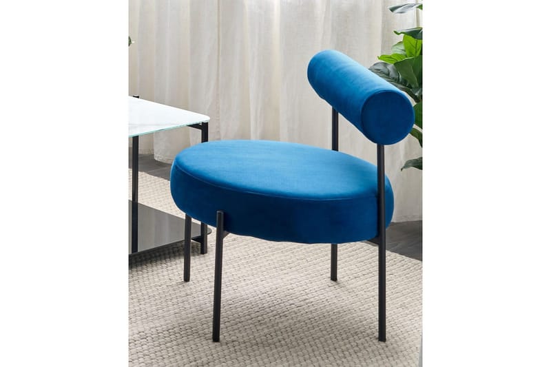 Fåtölj Alpha - Blå, Svart - Möbler - Vardagsrum - Fåtöljer - Fåtölj utan armstöd