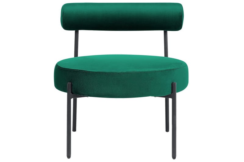 Fåtölj Alpha - Smaragdgrön, Svart - Möbler - Vardagsrum - Fåtöljer - Fåtölj utan armstöd