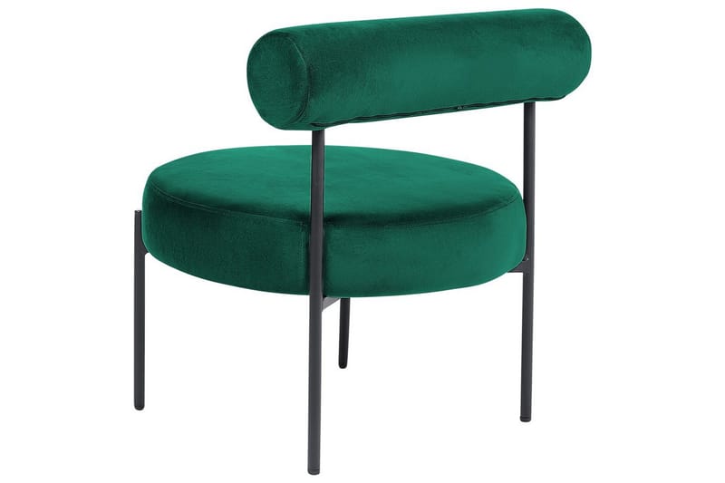 Fåtölj Alpha - Smaragdgrön, Svart - Möbler - Vardagsrum - Fåtöljer - Fåtölj utan armstöd