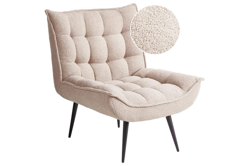 Fåtölj Alvesta Beige/svart - Beige/svart - Möbler - Vardagsrum - Fåtöljer - Fåtölj utan armstöd