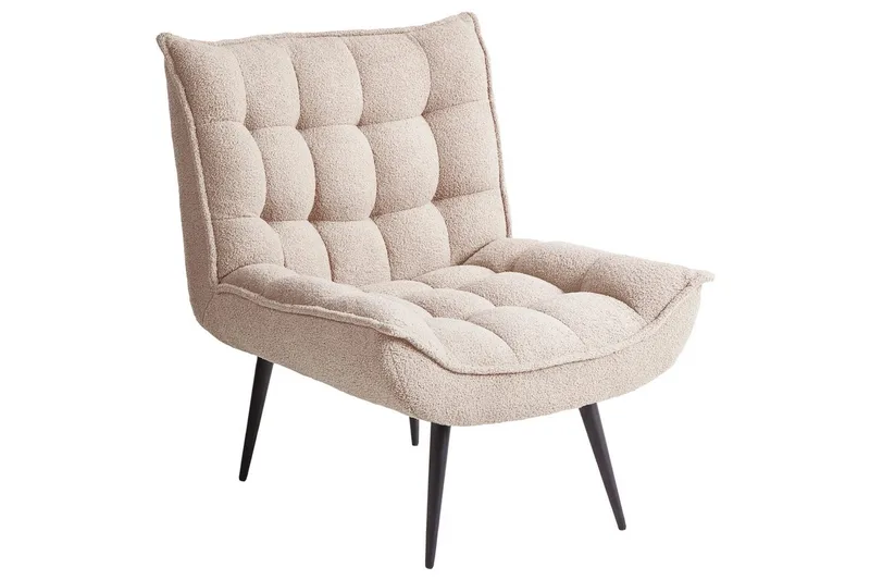 Fåtölj Alvesta Beige/svart - Beige/svart - Möbler - Vardagsrum - Fåtöljer - Fåtölj utan armstöd