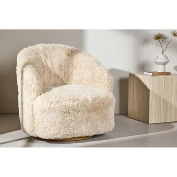 Fåtölj Astru - Beige - Möbler - Vardagsrum - Fåtöljer - Clubfåtöljer