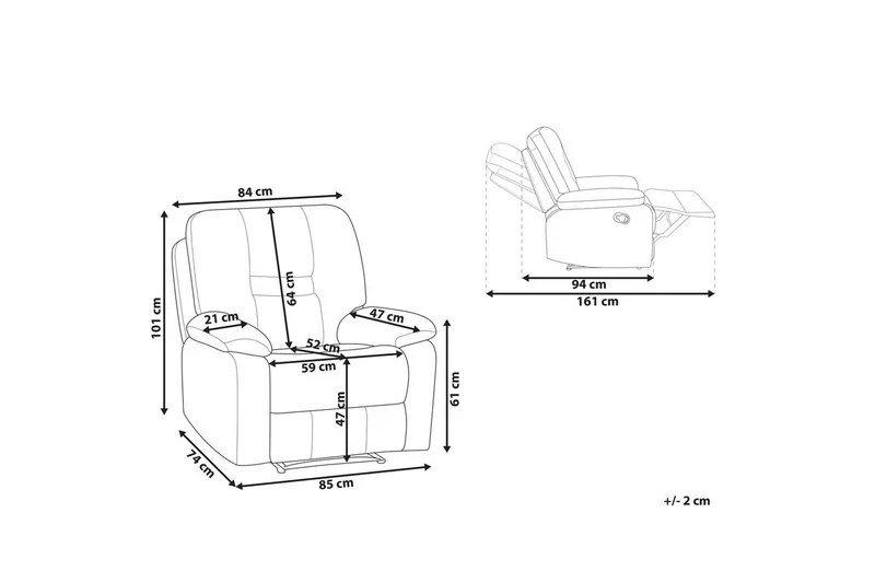 Fåtölj Bergen Orange - Orange - Möbler - Vardagsrum - Fåtöljer - Biofåtöljer & reclinerfåtöljer