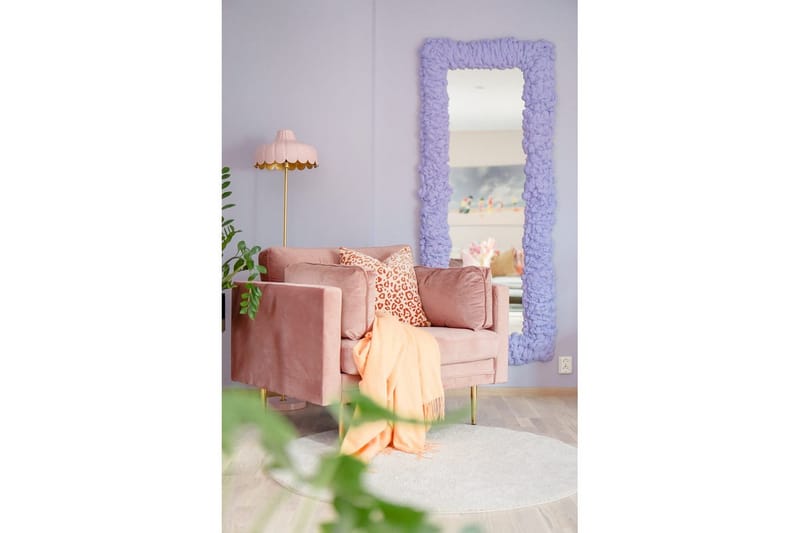 Fåtölj Boom Sammet - Rosa - Möbler - Vardagsrum - Fåtöljer - Clubfåtöljer