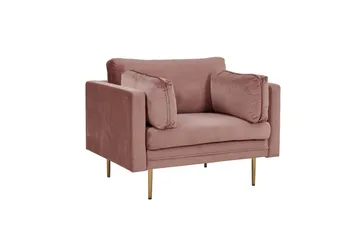 Fåtölj Boom Sammet - Rosa - Möbler - Vardagsrum - Fåtöljer