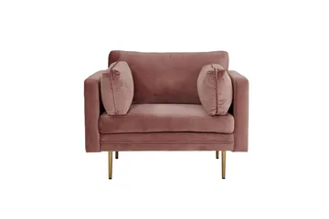 Fåtölj Boom Sammet - Rosa - Möbler - Vardagsrum - Fåtöljer