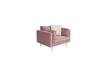 Fåtölj Boom Sammet - Rosa - Möbler - Vardagsrum - Fåtöljer