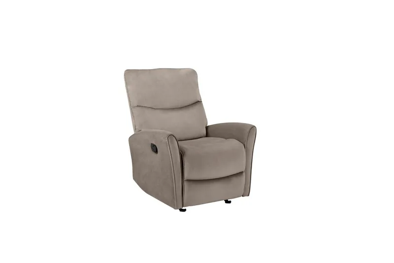 Fåtölj Chesley Taupe, Sammet/Metall/Trä - Taupe, Sammet/Metall/Trä - Möbler - Vardagsrum - Fåtöljer - Biofåtöljer & reclinerfåtöljer