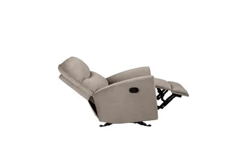 Fåtölj Chesley Taupe, Sammet/Metall/Trä - Taupe, Sammet/Metall/Trä - Möbler - Vardagsrum - Fåtöljer - Biofåtöljer & reclinerfåtöljer