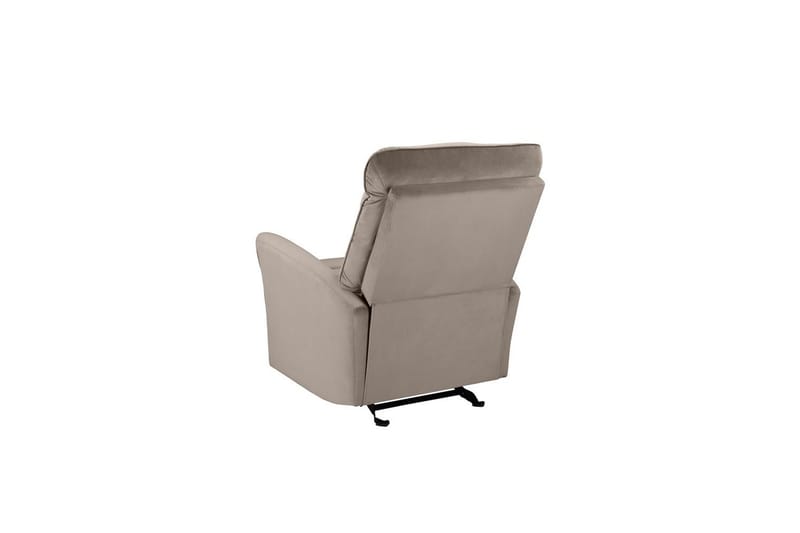 Fåtölj Chesley Taupe, Sammet/Metall/Trä - Taupe, Sammet/Metall/Trä - Möbler - Vardagsrum - Fåtöljer - Liggfåtöljer