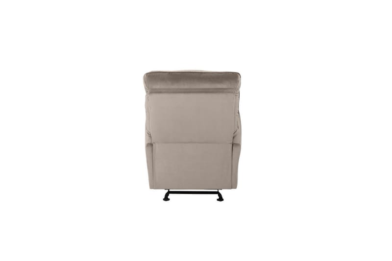 Fåtölj Chesley Taupe, Sammet/Metall/Trä - Taupe, Sammet/Metall/Trä - Möbler - Vardagsrum - Fåtöljer - Liggfåtöljer