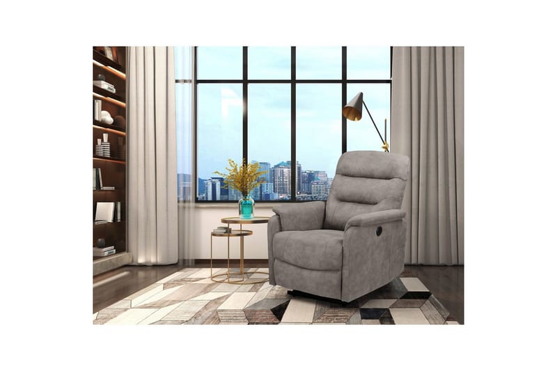 Fåtölj Coullon Grå - Grå - Möbler - Vardagsrum - Fåtöljer - Biofåtöljer & reclinerfåtöljer
