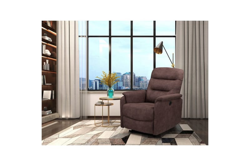 Fåtölj Coullon Mörkbrun - Mörkbrun - Möbler - Vardagsrum - Fåtöljer - Biofåtöljer & reclinerfåtöljer