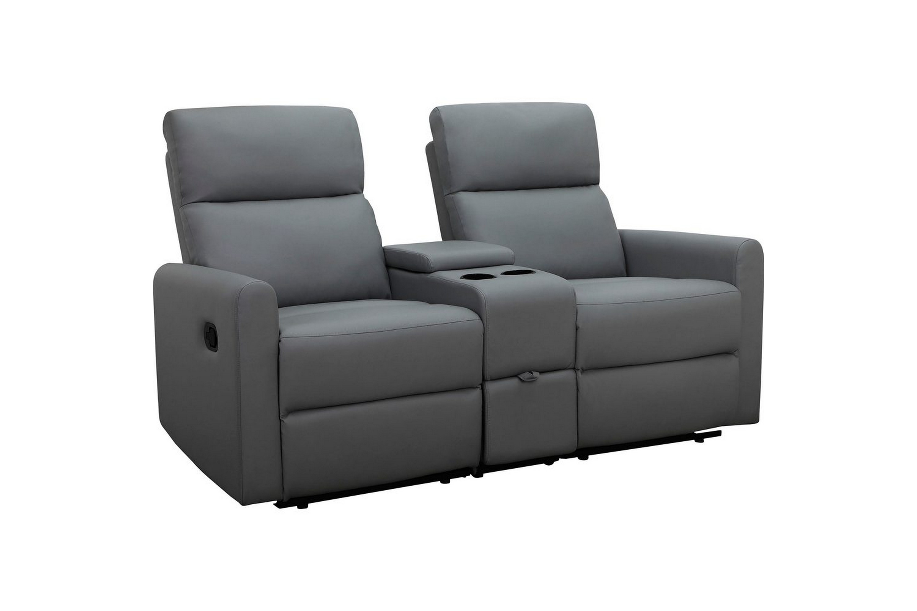 fåtölj dacoulas antracit, pu/trä - antracit, pu/trä