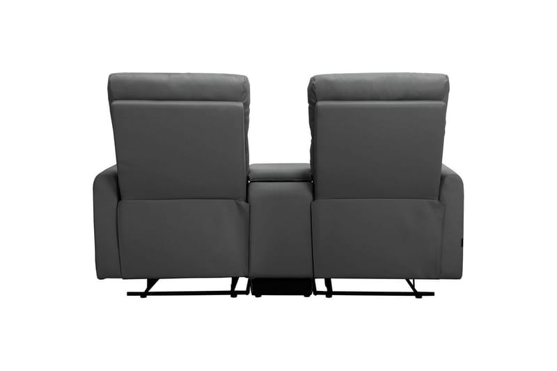 Fåtölj Dacoulas Antracit, PU/trä - Antracit, PU/trä - Möbler - Vardagsrum - Fåtöljer - Biofåtöljer & reclinerfåtöljer