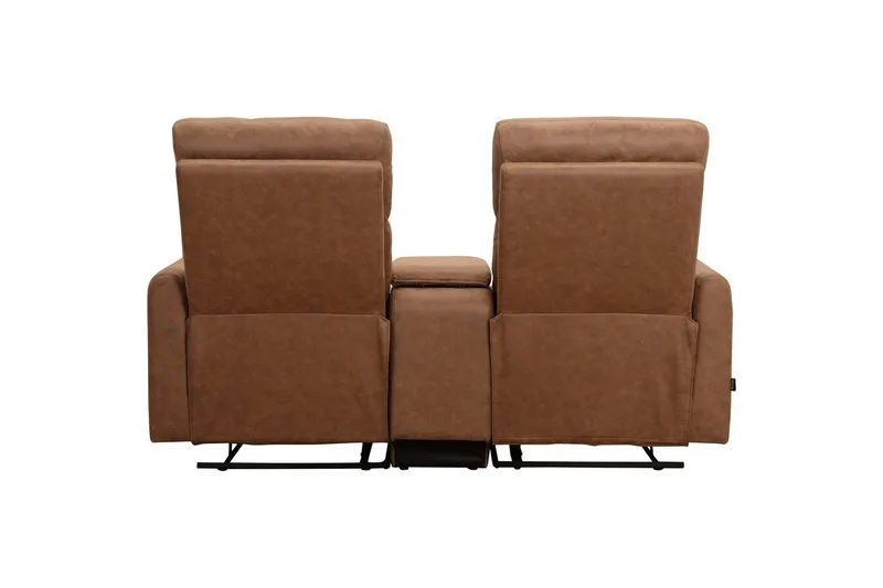 Fåtölj Dacoulas Cognac, Cowboy PU/Trä - Cognac, Cowboy PU/Trä - Möbler - Vardagsrum - Fåtöljer - Biofåtöljer & reclinerfåtöljer