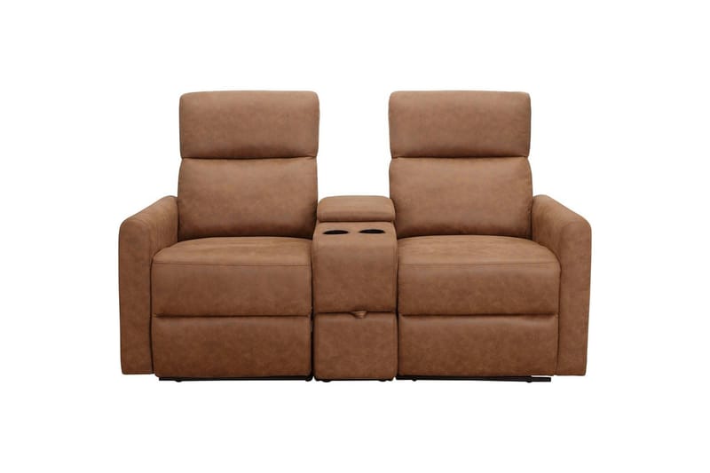 Fåtölj Dacoulas Cognac, Cowboy PU/Trä - Cognac, Cowboy PU/Trä - Möbler - Vardagsrum - Fåtöljer - Biofåtöljer & reclinerfåtöljer
