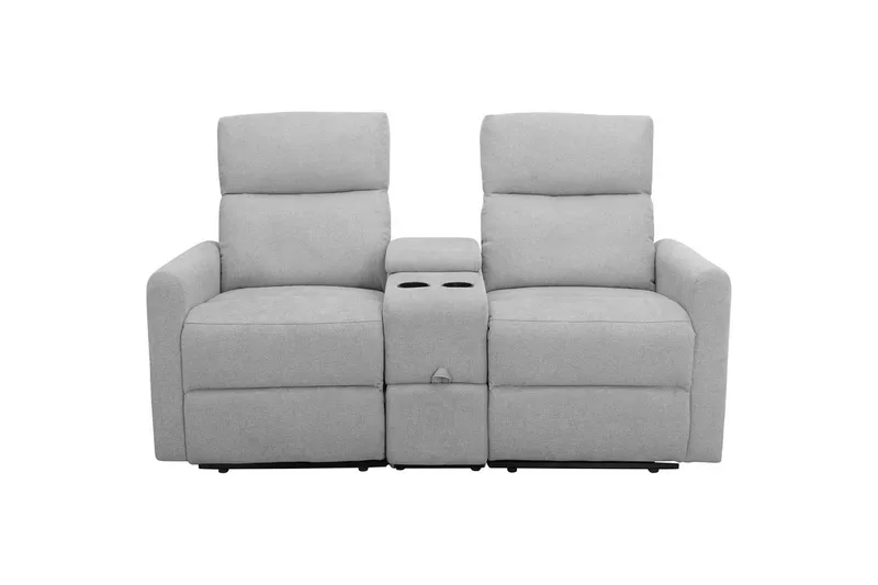 Fåtölj Dacoulas Ljusgrå, Tyg/Trä - Ljusgrå, Tyg/Trä - Möbler - Vardagsrum - Fåtöljer - Biofåtöljer & reclinerfåtöljer