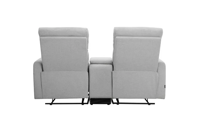 Fåtölj Dacoulas Ljusgrå, Tyg/Trä - Ljusgrå, Tyg/Trä - Möbler - Vardagsrum - Fåtöljer - Biofåtöljer & reclinerfåtöljer