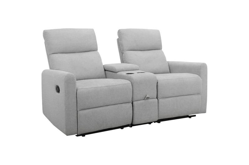 Fåtölj Dacoulas Ljusgrå, Tyg/Trä, Ljusgrå, Tyg/Trä