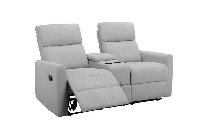 Fåtölj Dacoulas Ljusgrå, Tyg/Trä - Ljusgr å, Tyg/Trä - Möbler - Vardagsrum - Fåtöljer - Biofåtöljer & reclinerfåtöljer