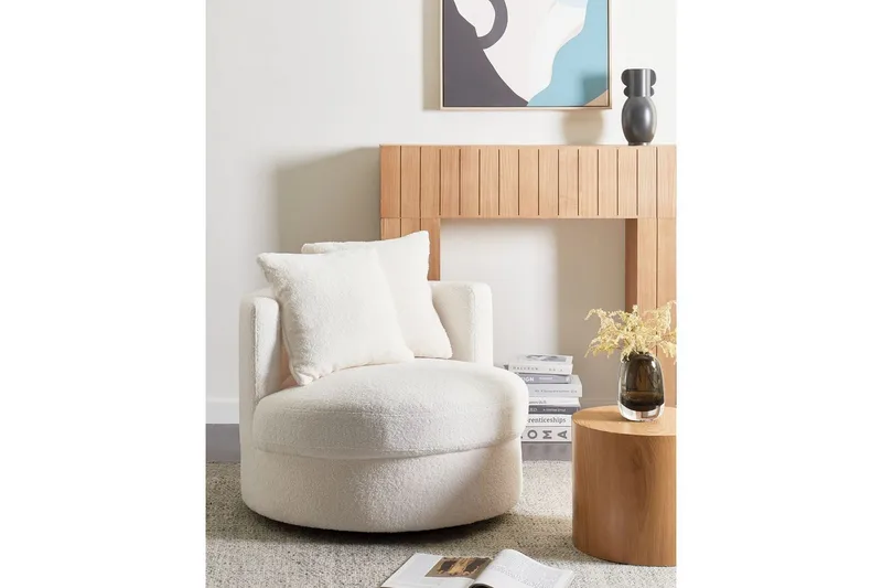 Fåtölj Dalby Vit - Vit - Möbler - Vardagsrum - Fåtöljer - Fåtölj utan armstöd