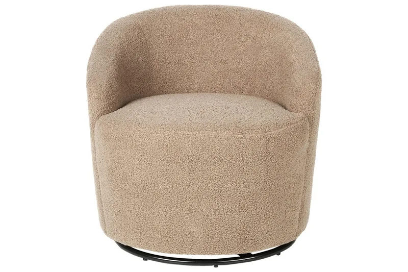 Fåtölj Davik Beige/svart - Beige/svart - Möbler - Vardagsrum - Fåtöljer - Clubfåtöljer