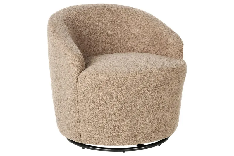 Fåtölj Davik Beige/svart - Beige/svart - Möbler - Vardagsrum - Fåtöljer - Clubfåtöljer