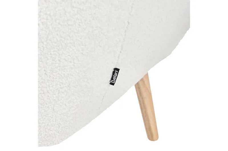 Fåtölj Drammen Vit/ljust trä - Vit/ljust trä - Möbler - Vardagsrum - Fåtöljer - Clubfåtöljer