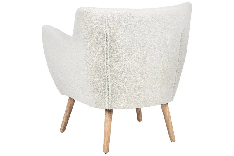 Fåtölj Drammen Vit/ljust trä - Vit/ljust trä - Möbler - Vardagsrum - Fåtöljer - Clubfåtöljer
