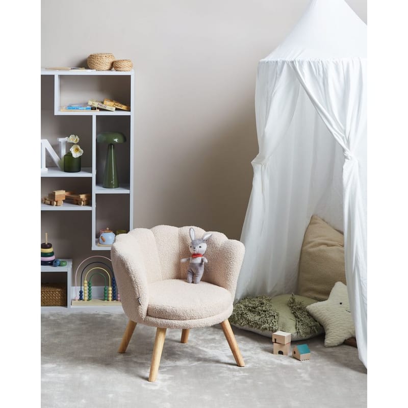 Fåtölj Halby - Beige, ljust trä - Möbler - Vardagsrum - Fåtöljer - Howard fåtölj