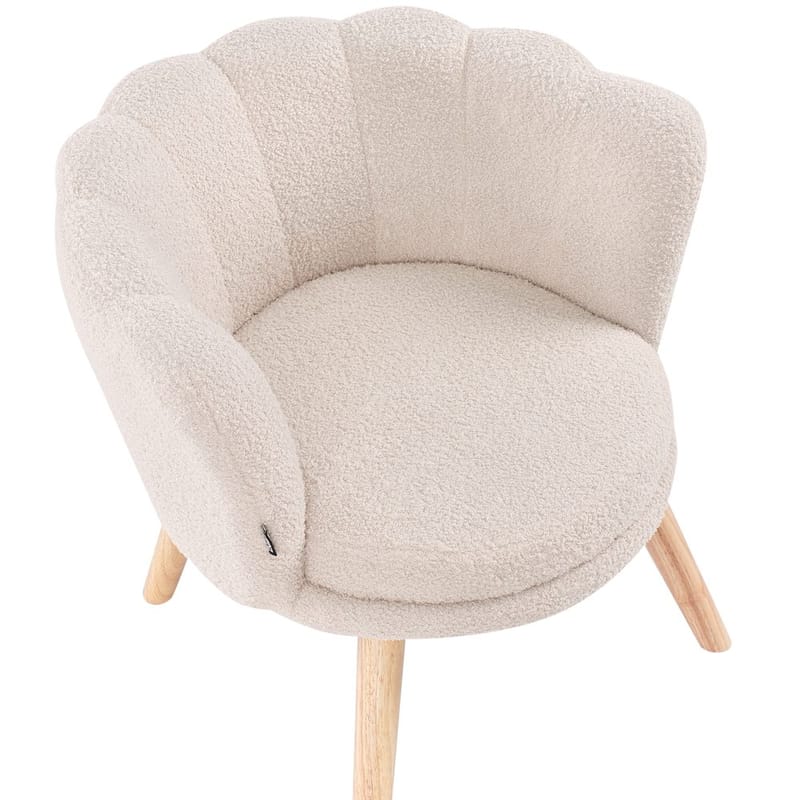 Fåtölj Halby - Beige, ljust trä - Möbler - Vardagsrum - Fåtöljer - Howard fåtölj