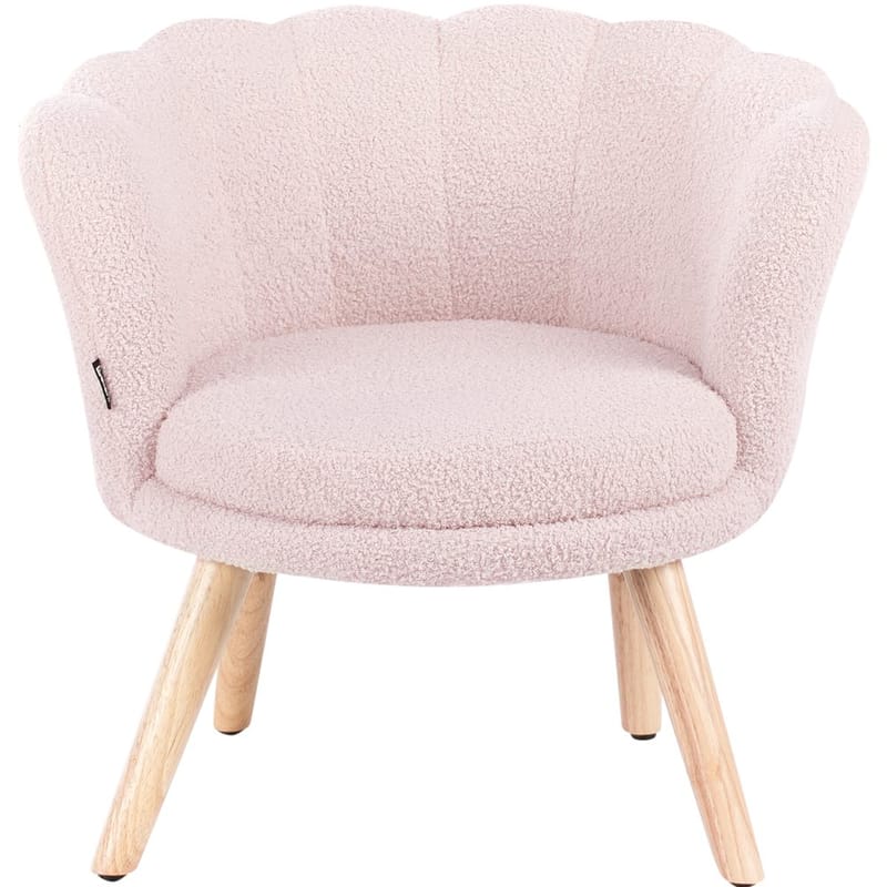 Fåtölj Halby - Rosa, ljust trä - Möbler - Vardagsrum - Fåtöljer - Howard fåtölj